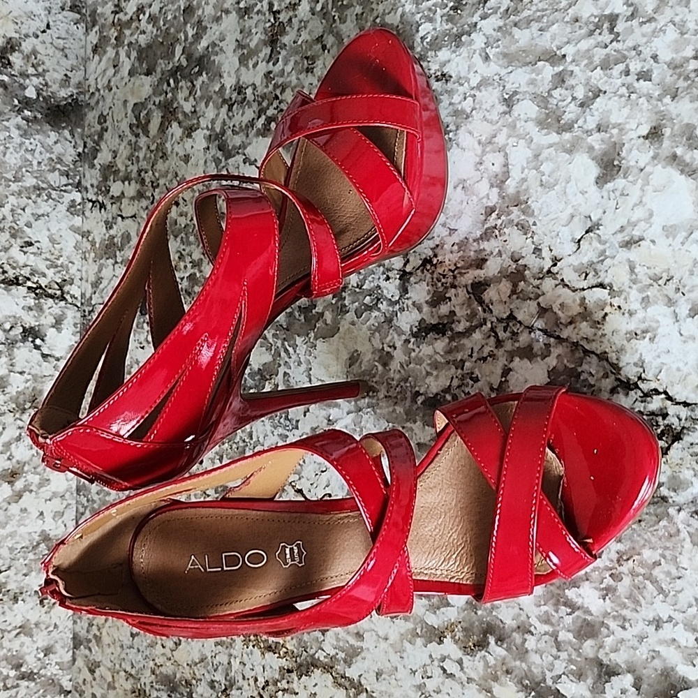 Gorgeous red ALDO platform shoe